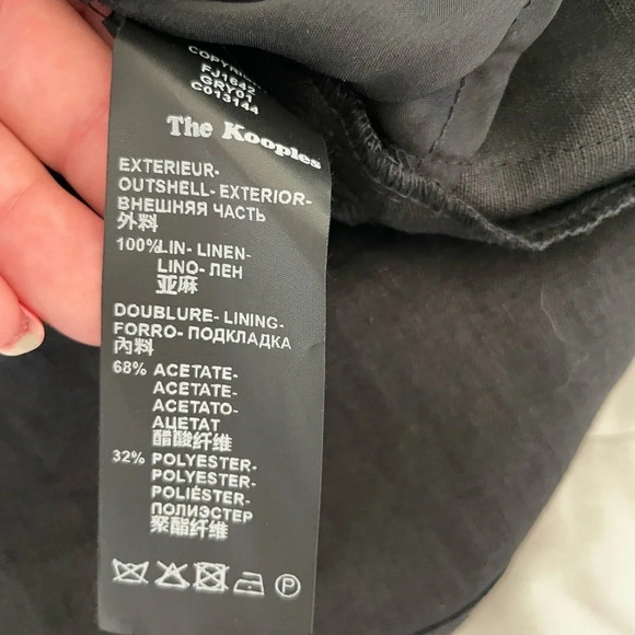 The Kooples linen high waist mini skirt - Picture 8 of 9